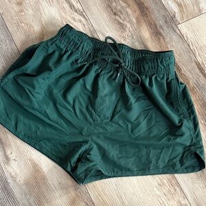 Dark Green Athletic Shorts